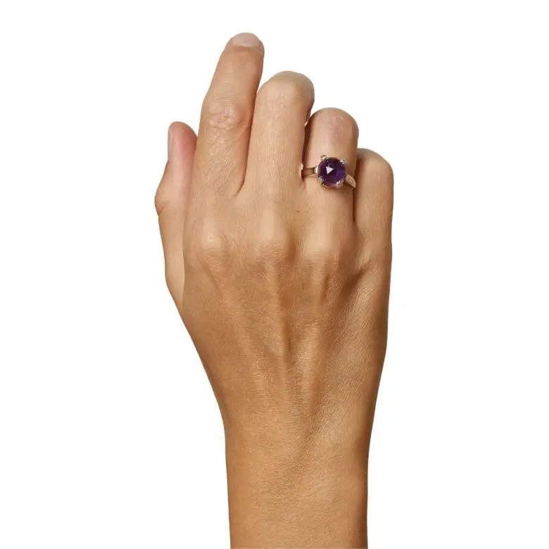 Pierścionek z ametystem